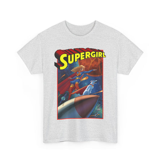 Supergirl & Krypto T-Shirt - Amanda Conner Art - Kara from Krypton - Superman's Pet Superdog - DC Comics