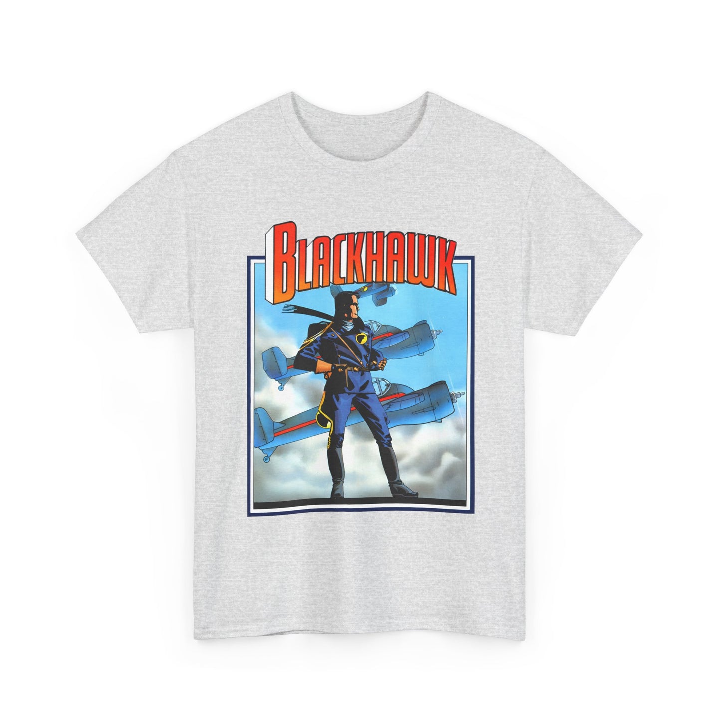 Blackhawk T-Shirt - Howard Chaykin Art - World War II Anti-Nazi Ace Pilots - DC Comics