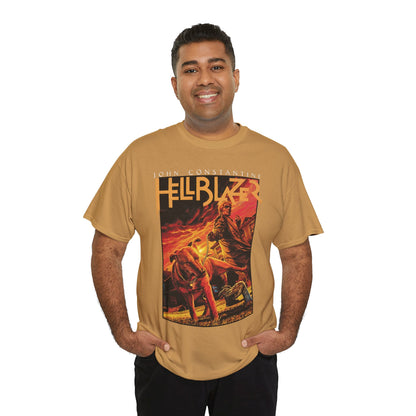 John Constantine Hellblazer T-Shirt - Lee Bermejo Art - #236 Cover - Dog Lifting a Leg on a Zombie - Vertigo Comics, DC Comics
