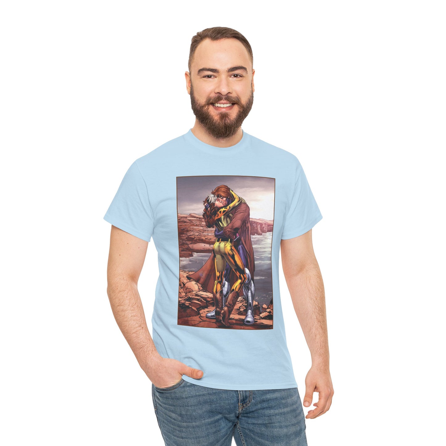 Gambit & Rogue T-Shirt - Scot Eaton Art - "Romy" - Popular X-Men Members - Marvel Comics