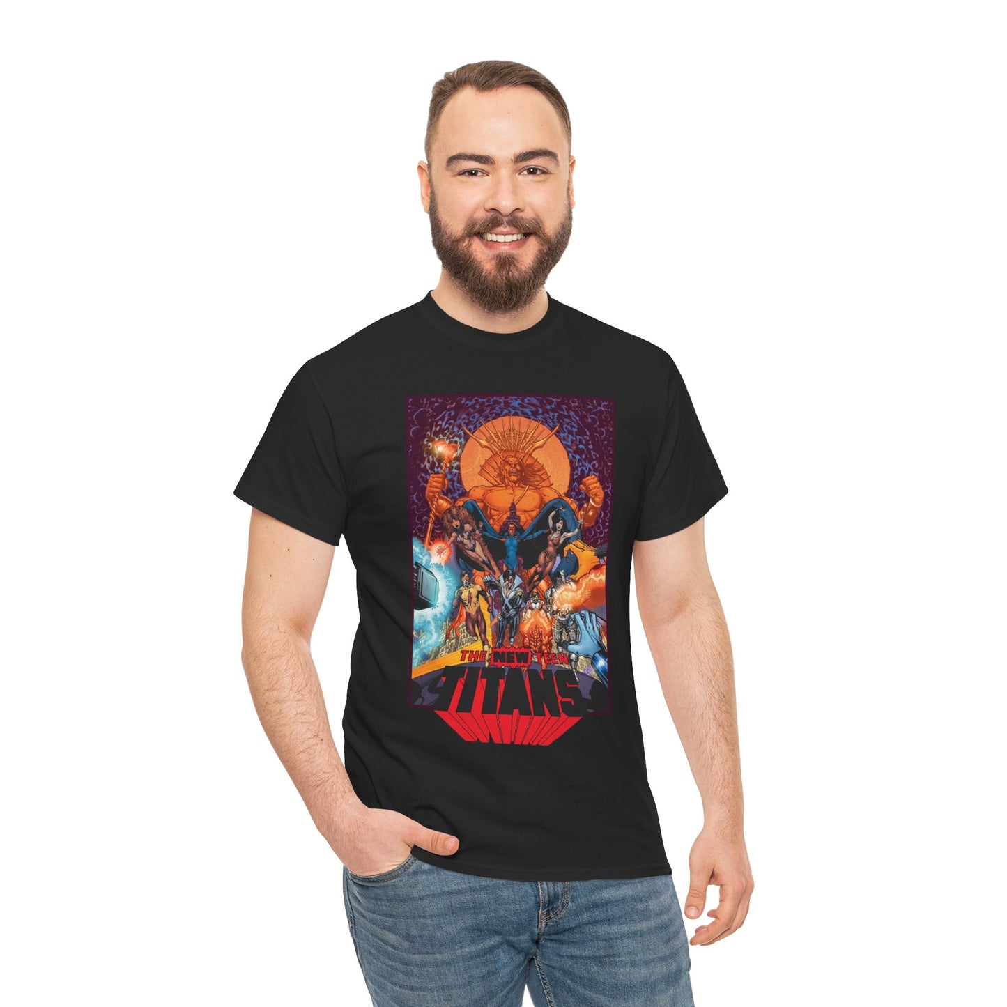 New Teen Titans T-Shirt - George Perez Art - Trigon's Titans - Raven - DC Comics