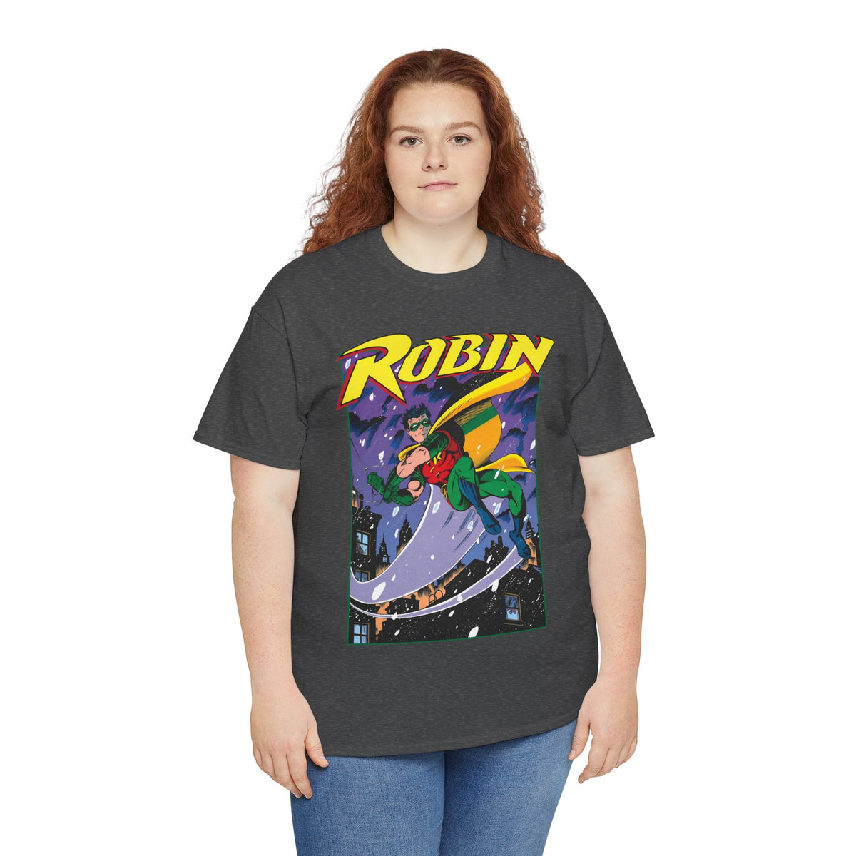 Robin T-Shirt - Tom Grummett Art - Tim Drake, Batman Family, Gotham City - DC Comics