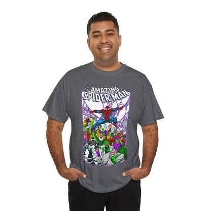 Amazing Spider-Man T-Shirt - Mark Bagley Art - Venom, Green Goblin, Rhino, Doctor Octopus, Kingpin, Carnage - Marvel Comics