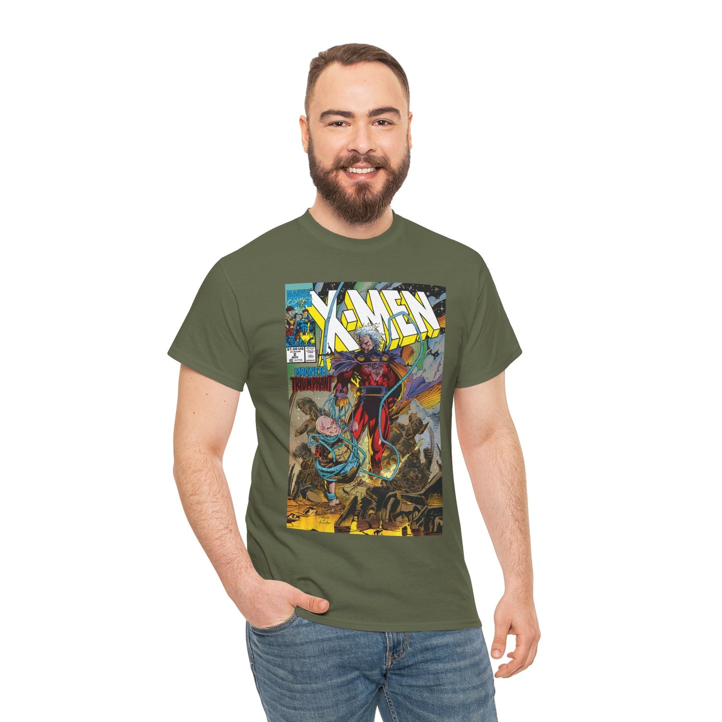 X-Men T-Shirt - Jim Lee Art - Magento & Professor X - #2 Cover Art - Marvel Comics