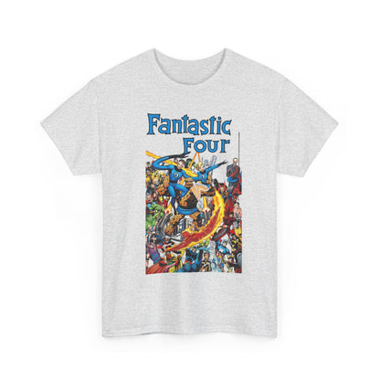 Fantastic Four T-Shirt - Classic John Byrne Art - Popular Marvel Comics Characters - Human Torch, The Thing, Invisible Woman, Reed Richards - 2025 MCU Movie