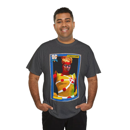 Firestorm T-Shirt - Mark Spears Art - DC Universe Trading Card Homage - Ronnie Raymond - DC Comics