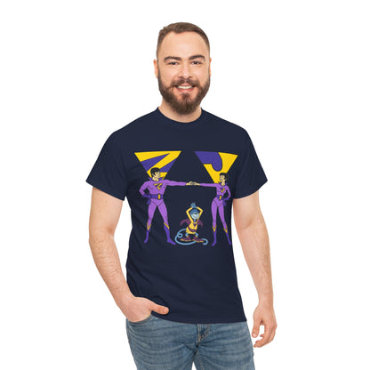 Wonder Twins T-Shirt - Super Friends - Zan & Jayna - Hanna-Barbera Cartoon - DC Comics