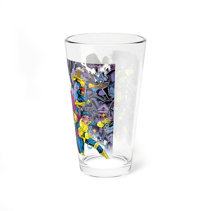 Uncanny X-Men Pint Glass, 16oz - Jim Lee Art - Wolverine, Psylocke, Storm, Forge, Gambit, Jubilee - Marvel Comics