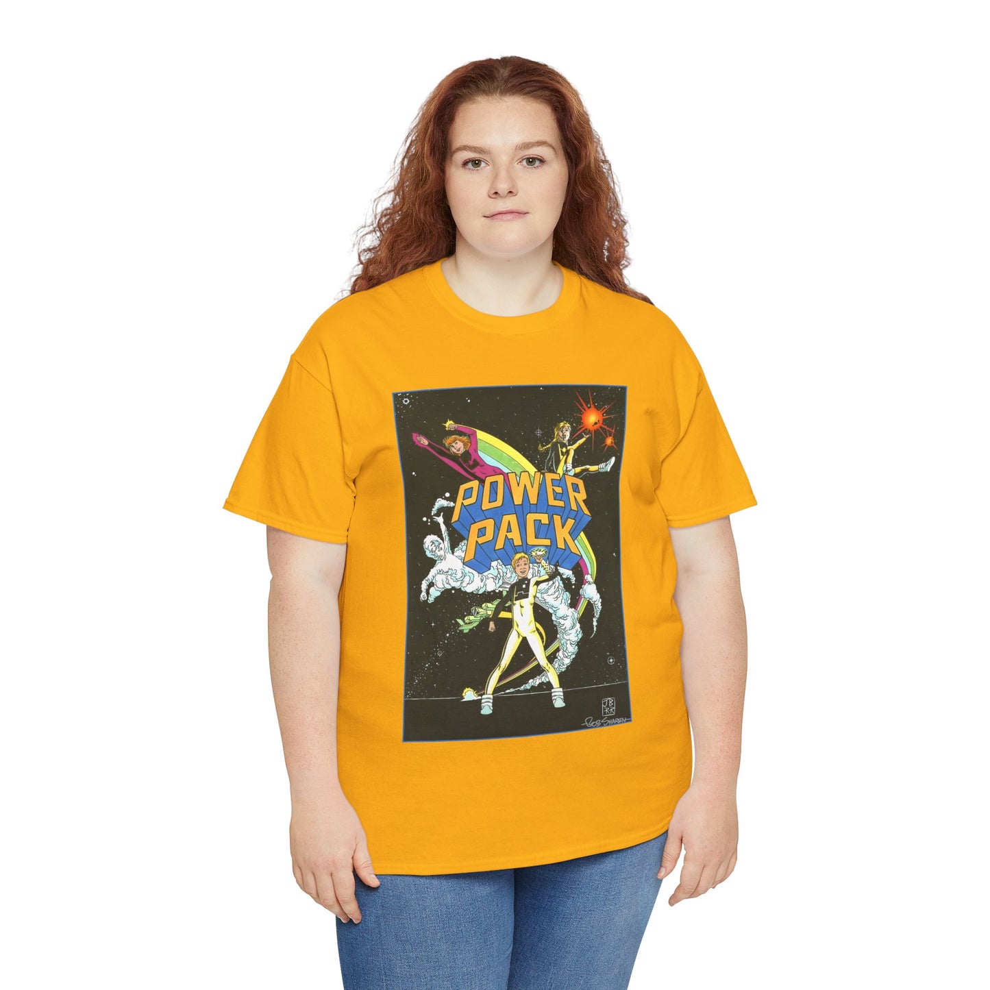 Power Pack T-Shirt - June Brigman, Roy Richardson, Bob Share Art - Ad Recreation - Marvel Comics
