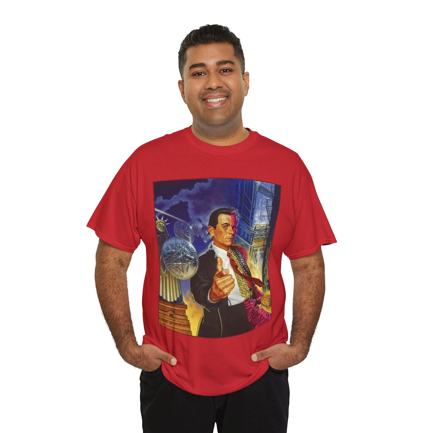 Two-Face T-Shirt - 90s Batman Movie Art - DC Comics