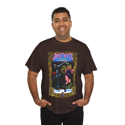 Amethyst Princess of Gemworld T-Shirt - Ernie Colon Art - Bejeweled Cover - Dark Opal - DC Comics