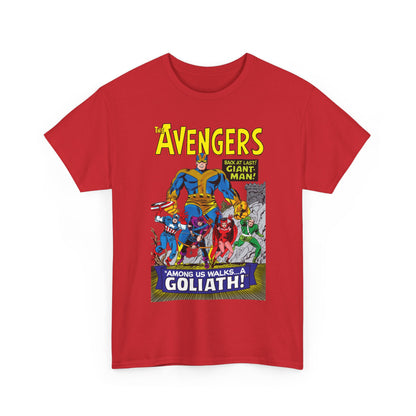 Avengers T-Shirt - Silver Age Art - Early Giant-Man Appearance - Captain America, Hawkeye, Scarlet Witch, Quicksilver - Marvel Comics