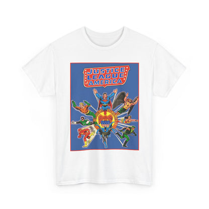 Justice League Treasury Edition T-Shirt - Superman, Wonder Woman, Flash, Hawkman, Batman, Green Arrow, Green Lantern - DC Comics