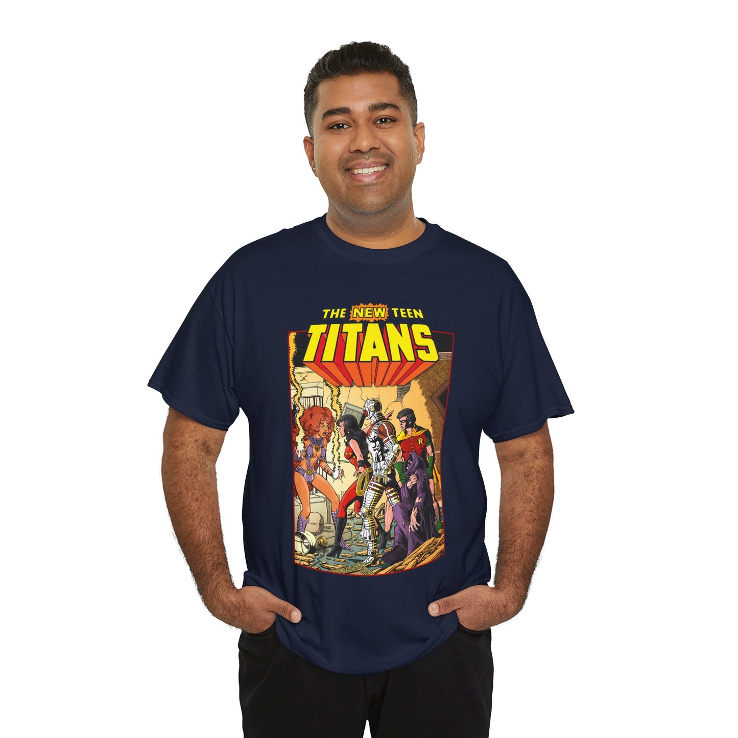 New Teen Titans T-Shirt - George Perez Art - #16 Cover - Wonder Girl, Robin, Starfire - DC Comics