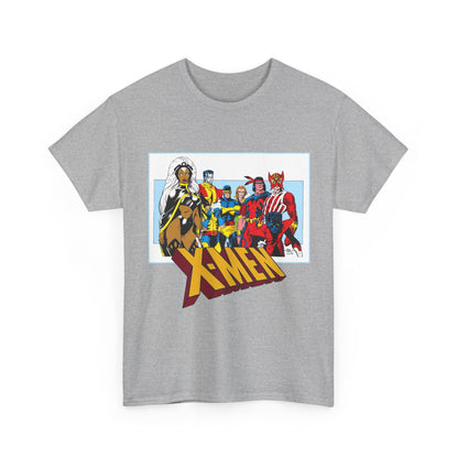 X-Men T-Shirt - Arthur Adams Art - Cyclops, Nightcrawler, Storm, Wolverine, Thunderbird, Sunfire, Banshee - Marvel Comics