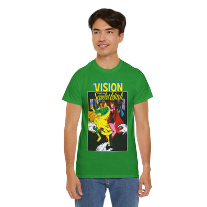 Vision & Scarlet Witch T-Shirt - Avengers Members - 1985 Cover Art - Marvel Comics