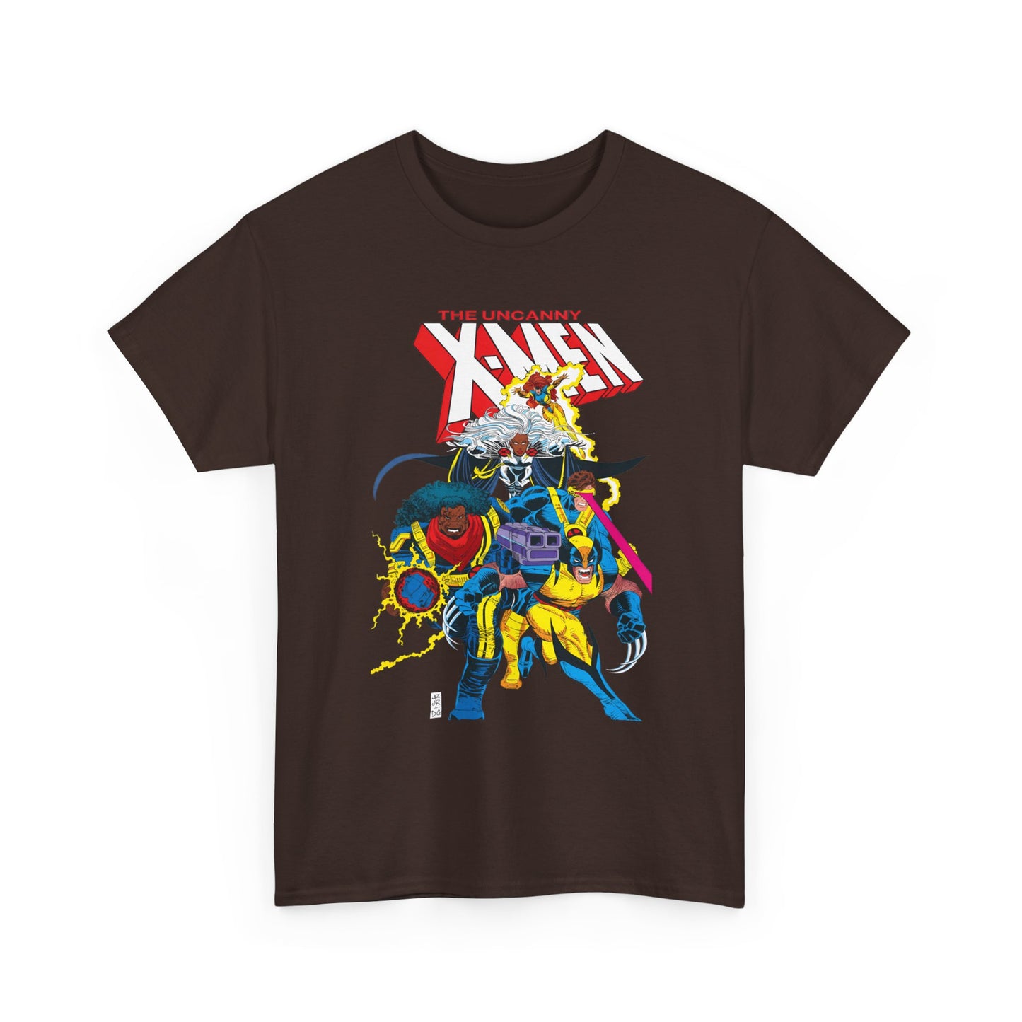 Uncanny X-Men T-Shirt - John Romita Jr Art - Cyclops, Storm, Bishop, Jean Grey, Wolverine - Marvel Comics