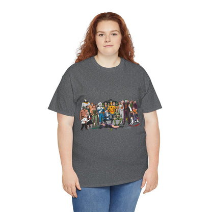 Secret Origins of Super-Villains T-Shirt - Dick Giordano Art - DC Comics - Joker, Mirror Master, Captain Cold, Lex Luthor, Scarecrow, Poison Ivy, Grodd