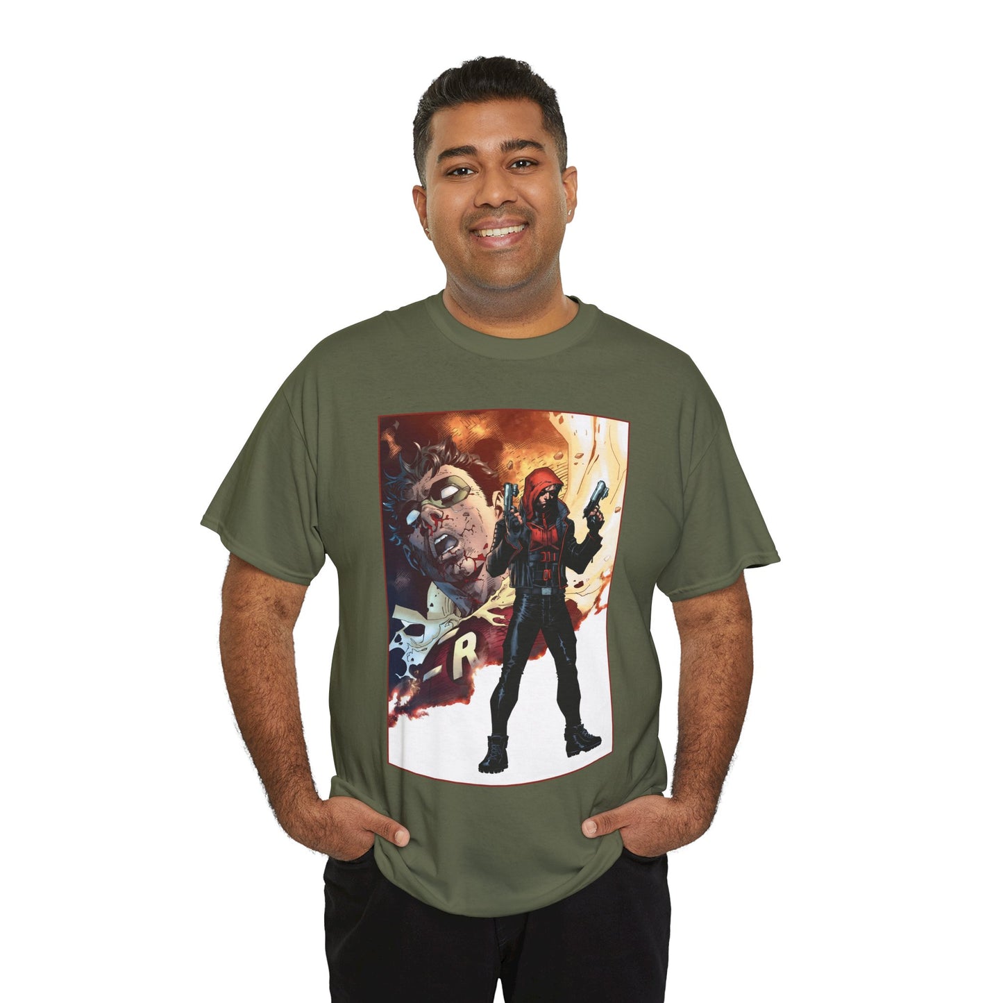 Red Hood T-Shirt - Jim Lee Art - Jason Todd, Batman Sidekick - DC Comics