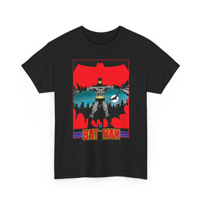 Batman T-Shirt - George Perez Art - 1980s JLA Postcard Art - DC Comics