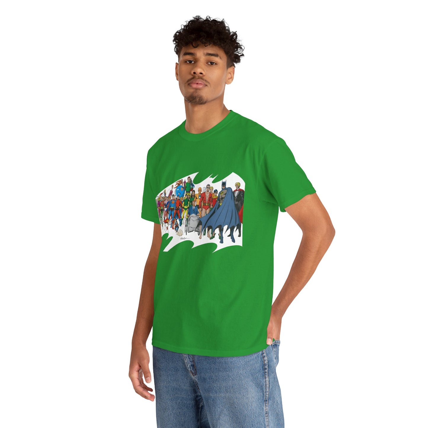 Batman T-Shirt - Neal Adams Art - Plastic Man, Sargon, Robin, Doom Patrol, Superboy, Legion of Super-Heroes - 100-Page Giant Cover Art - DC Comics
