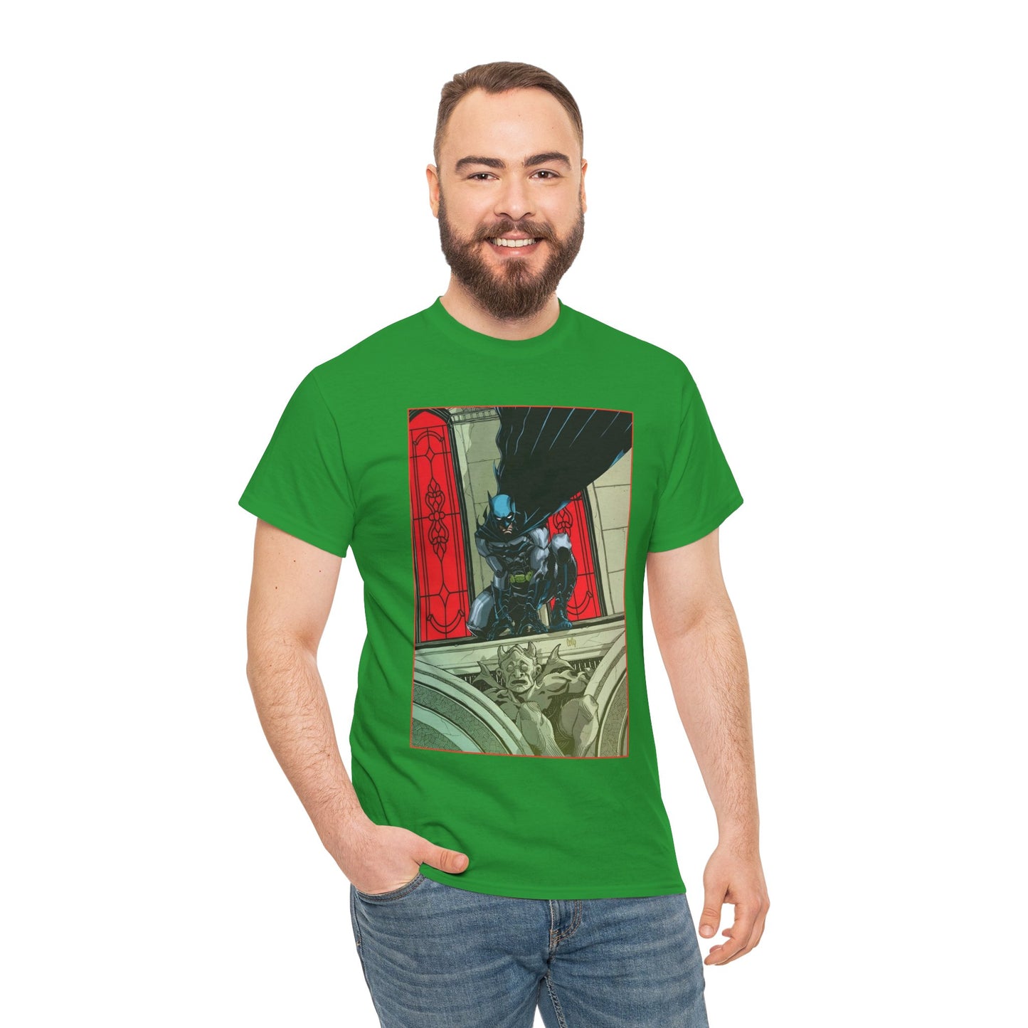 Batman T-Shirt - Cully Hamner Art - Batman Allies Secret Files Cover - Gotham Protector - And a Gargoyle! - DC Comics