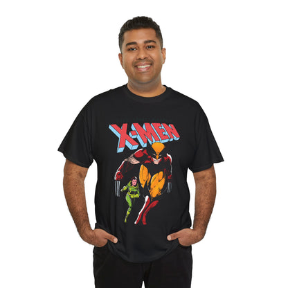 Wolverine & Rogue T-Shirt - Paul Smith Art - X-Member, Mutants - Marvel Comics - Uncanny X-Men #173 Cover - Logan