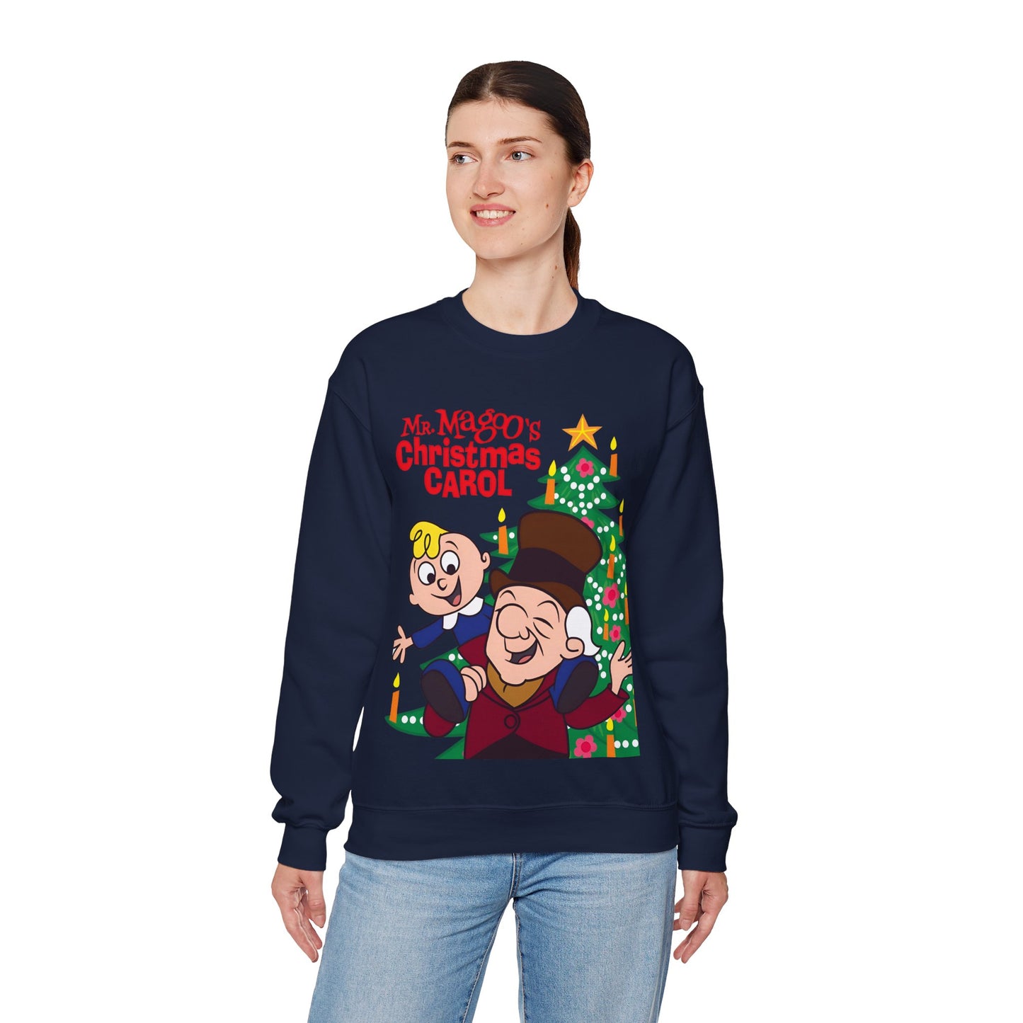 Mr. Magoo's Christmas Carol Crewneck Sweatshirt - UPA 1960s TV Holiday Special