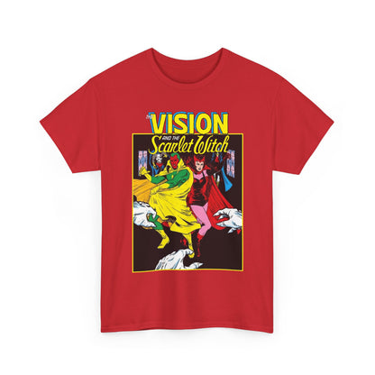Vision & Scarlet Witch T-Shirt - Avengers Members - 1985 Cover Art - Marvel Comics