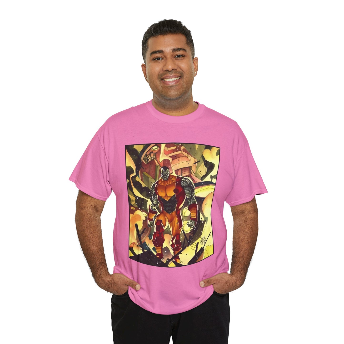 Colossus T-Shirt - Fighting a Sentinel - Marvel Comics