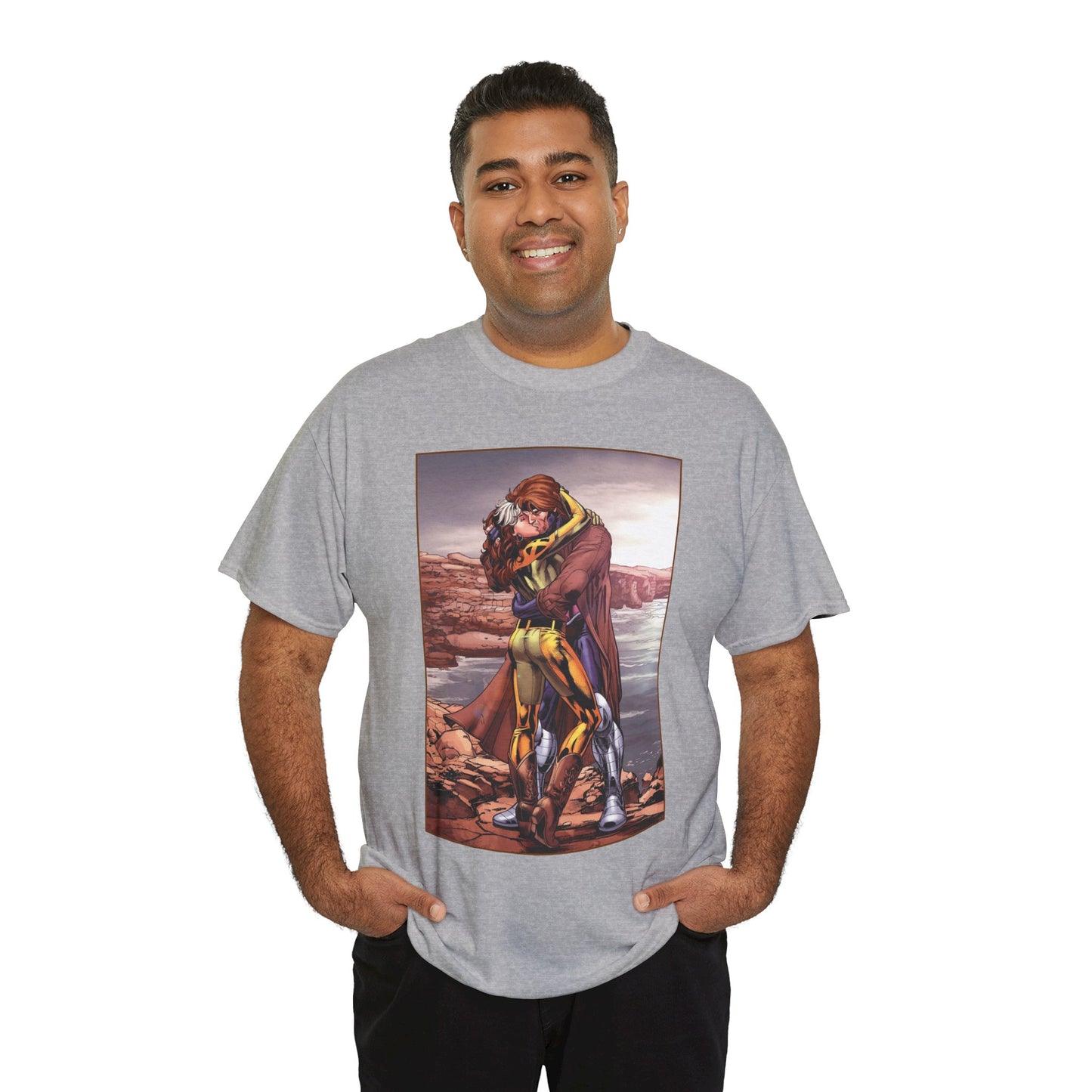 Gambit & Rogue T-Shirt - Scot Eaton Art - "Romy" - Popular X-Men Members - Marvel Comics