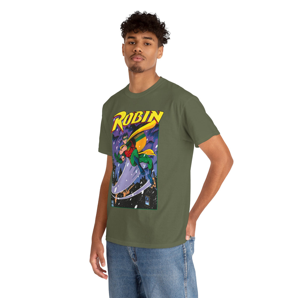 Robin T-Shirt - Tom Grummett Art - Tim Drake, Batman Family, Gotham City - DC Comics