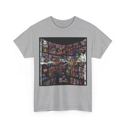 Focus on George Perez T-Shirt - Monitor, New Teen Titans, Avengers, Fantastic Four - DC & Marvel Comics - Note: Black Tee is a Negative Space Piece and is Borderless