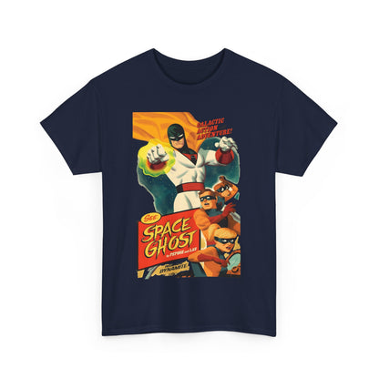 Space Ghost T-Shirt - Frank Cho Art - Jan, Jace & Blip - Movie Poster Style Artwork - Alex Toth Creation - Hanna-Barbera Cartoon