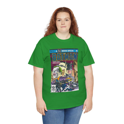 Batman Movie T-Shirt - Jerry Ordway Art - Bruce Wayne & Joker - Gotham City - DC Comics