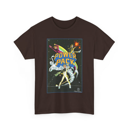 Power Pack T-Shirt - June Brigman, Roy Richardson, Bob Share Art - Ad Recreation - Marvel Comics