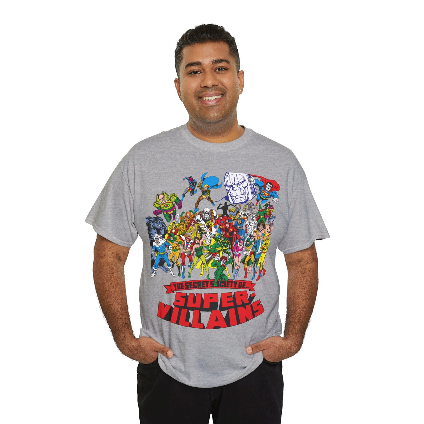 Secret Society of Super-Villains T-Shirt - DC Comics - SSOSV - Luthor, Grodd, Darkseid, Sinestro, Poison Ivy, Mirror Master