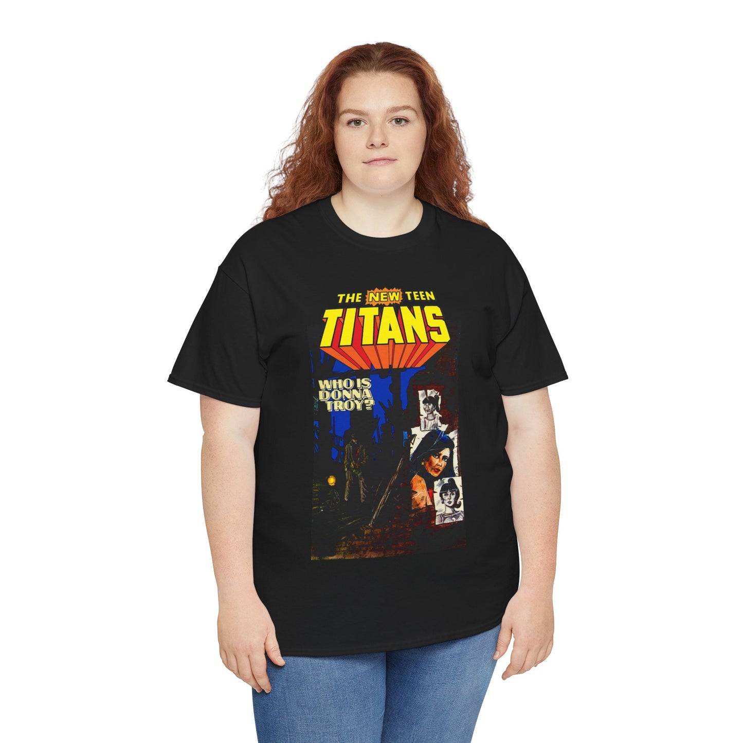 New Teen Titans T-Shirt - Classic George Perez Art - Who is Donna Troy? - Iconic Story and Cover - Robin/Dick Grayson - Popular DC Comics 1980s Series
