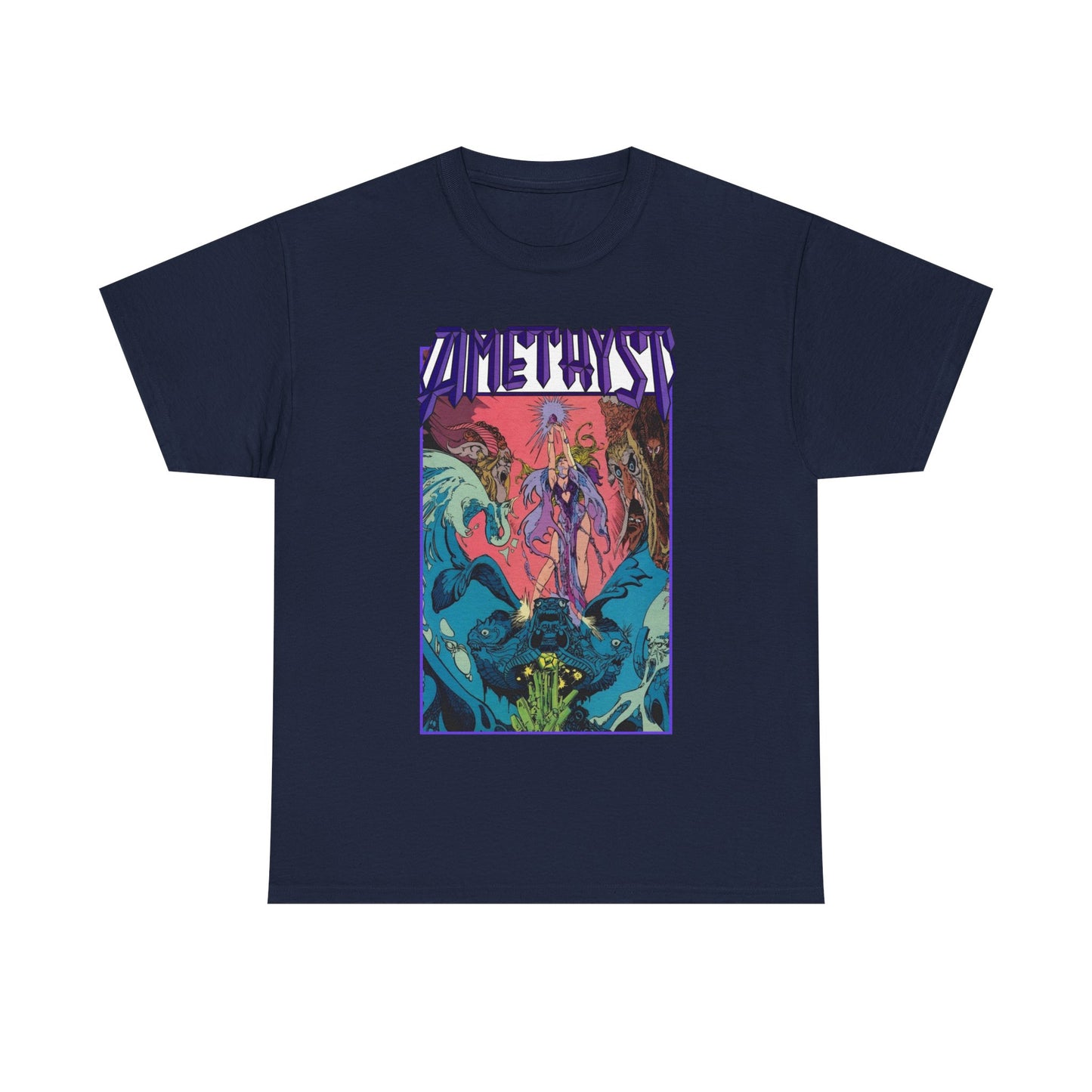 Amethyst T-Shirt - Esteban Maroto Art - Princess of Gemworld - 1980s Series - DC Comics