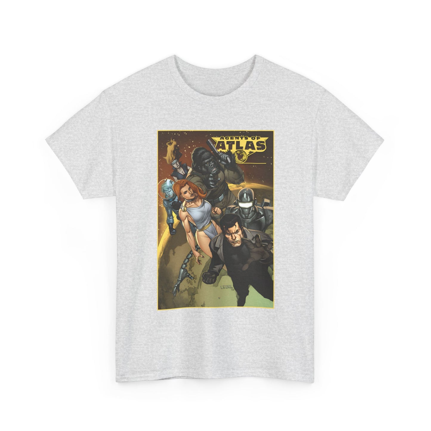 Agents of Atlas T-Shirt - FBI Agent Jimmy Woo, Marvel Boy, Venus, the Human Robot and Gorilla Man - Marvel Comics