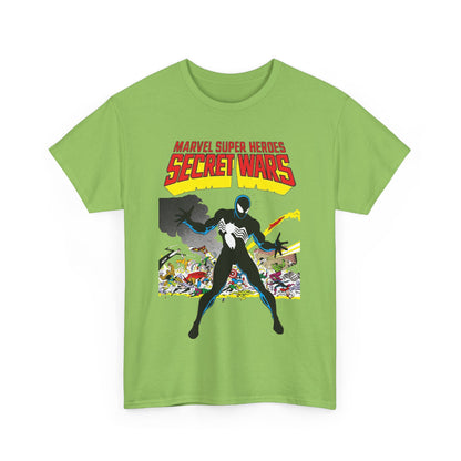 Secret Wars T-Shirt - Classic Marvel Comics Series - Alien Symbiote Spider-Man, 1st Appearance - Future Venom Story