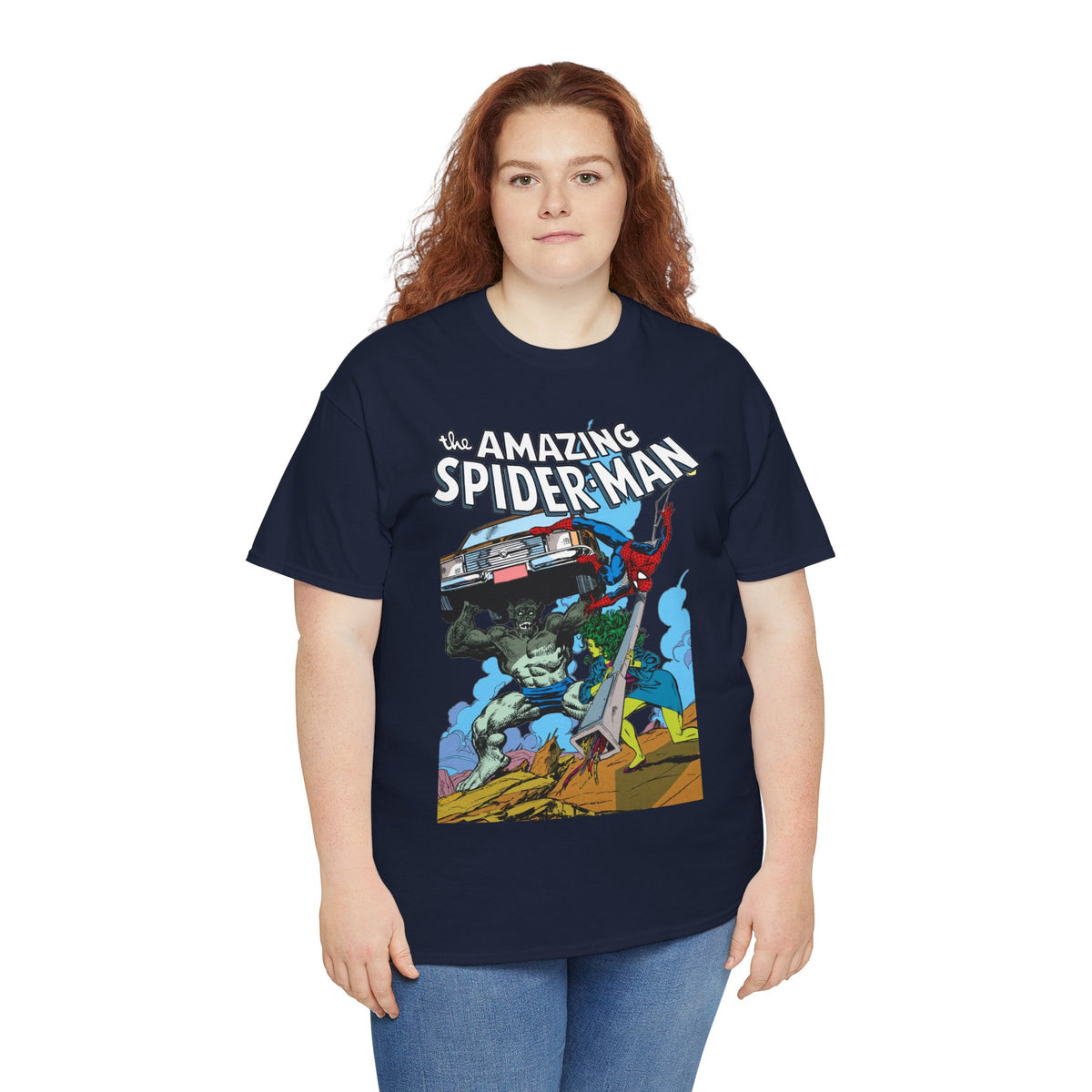 Amazing Spider-Man & She-Hulk T-Shirt - John Byrne Art - Marvel Comics