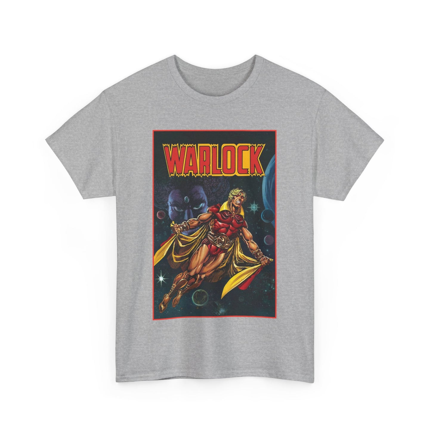 Warlock T-Shirt - Jim Starlin Art - Marvel Comics - Cosmic Superhero - The Enclave - Him
