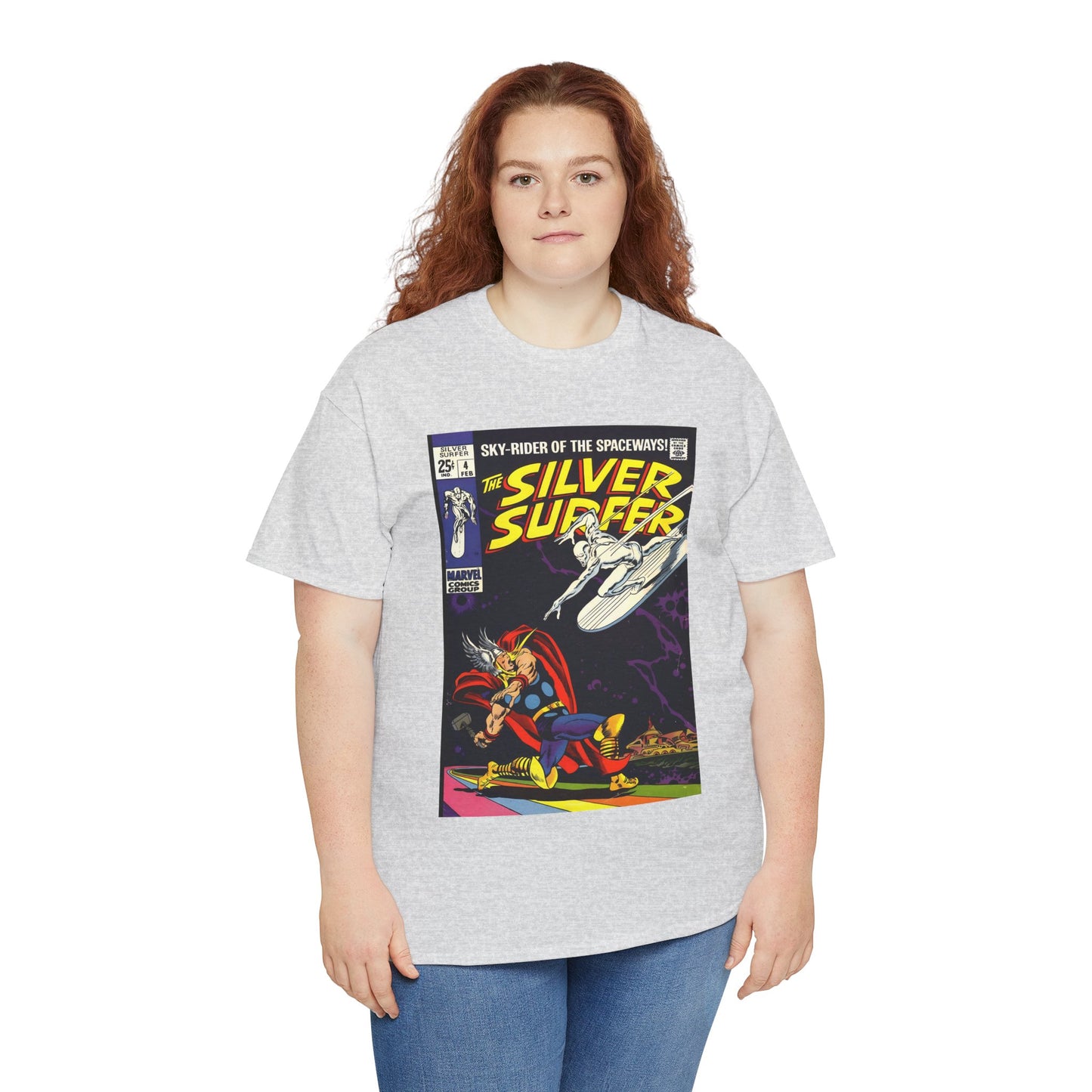 Silver Surfer #4 T-Shirt - Vs Thor - Marvel Comics
