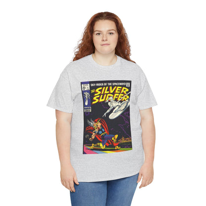 Silver Surfer #4 T-Shirt - Vs Thor - Marvel Comics