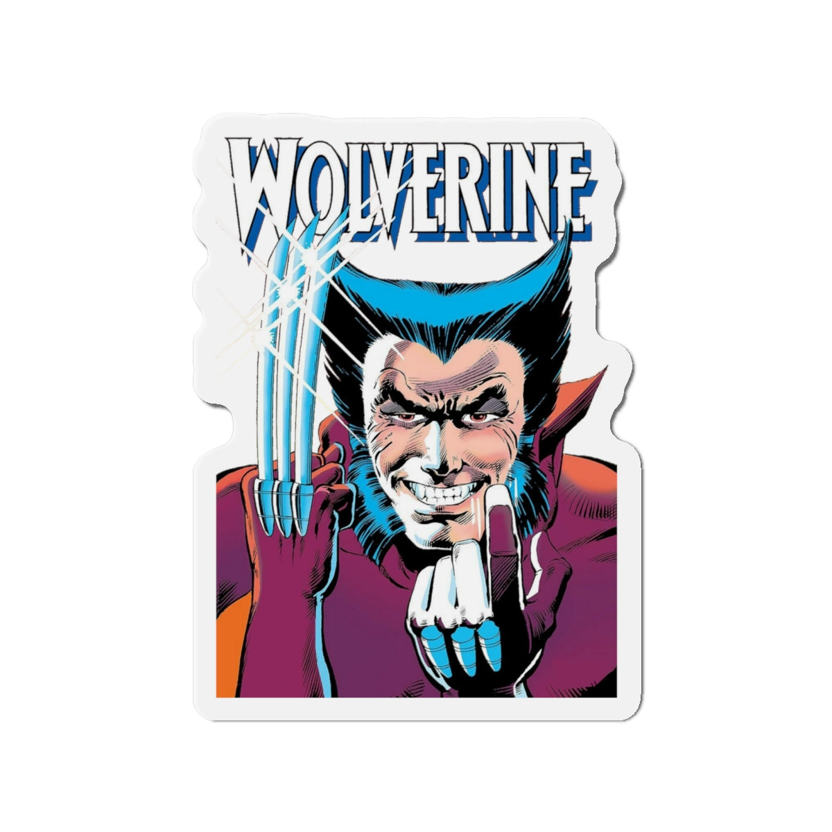 Wolverine Die-Cut Magnet - Frank Miller Art - 1982 Mini-Series - Marvel Comics - 3", 4", 5", 6"