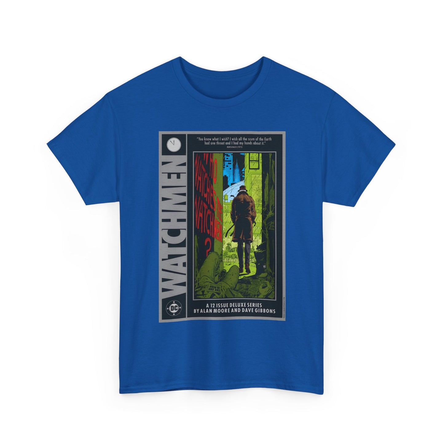 Watchmen Ad T-Shirt - Dave Gibbons Art - Rorschach - DC Comics