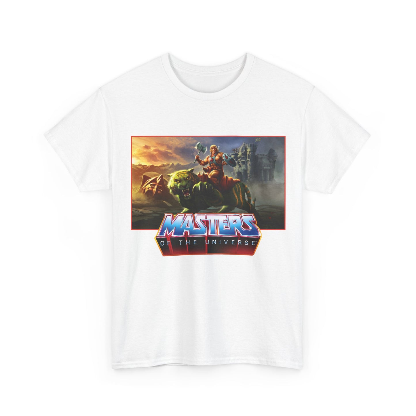 He-Man & Battle Cat T-Shirt- Masters of the Universe, MOTU - New 2026 Movie with Nicholas Galitzine