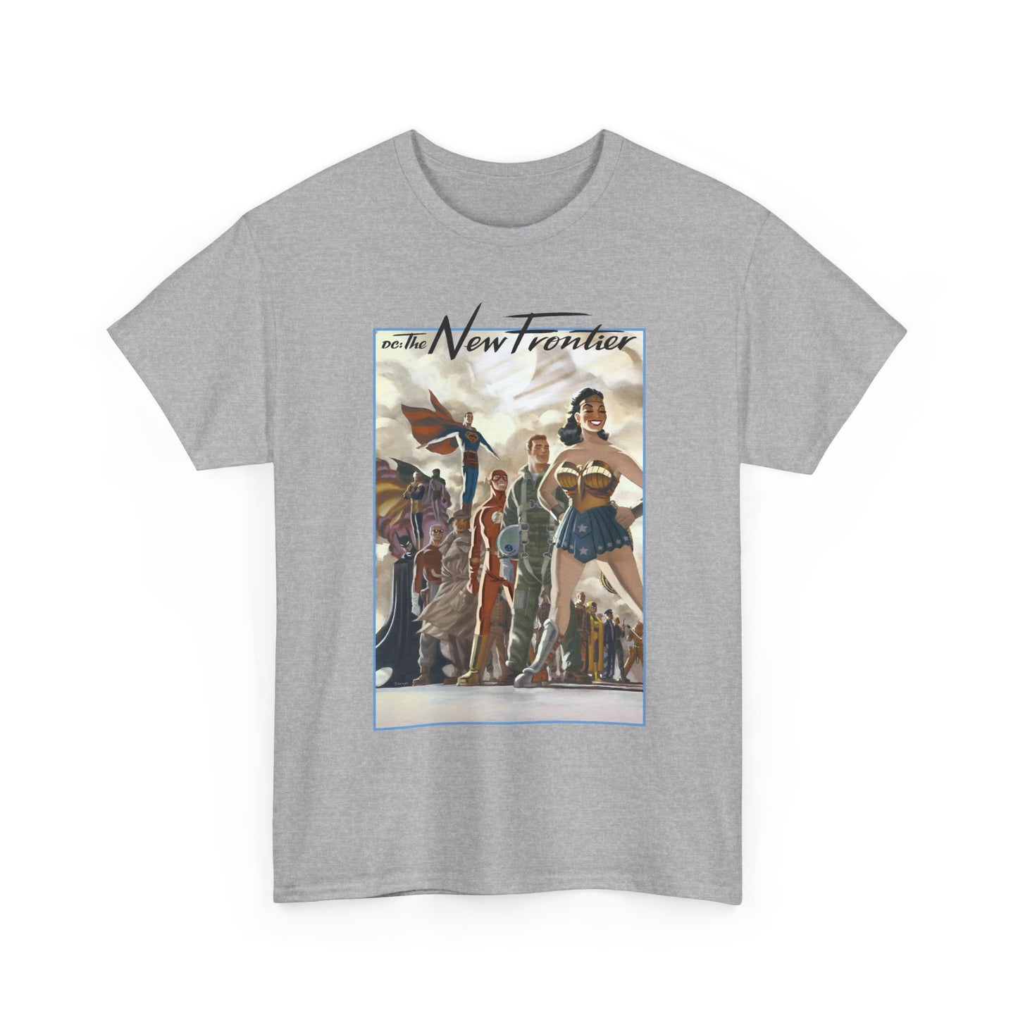 DC: The New Frontier T-Shirt - Darwyn Cooke Art - Superman, Wonder Woman, Flash, Batman - DC Comics