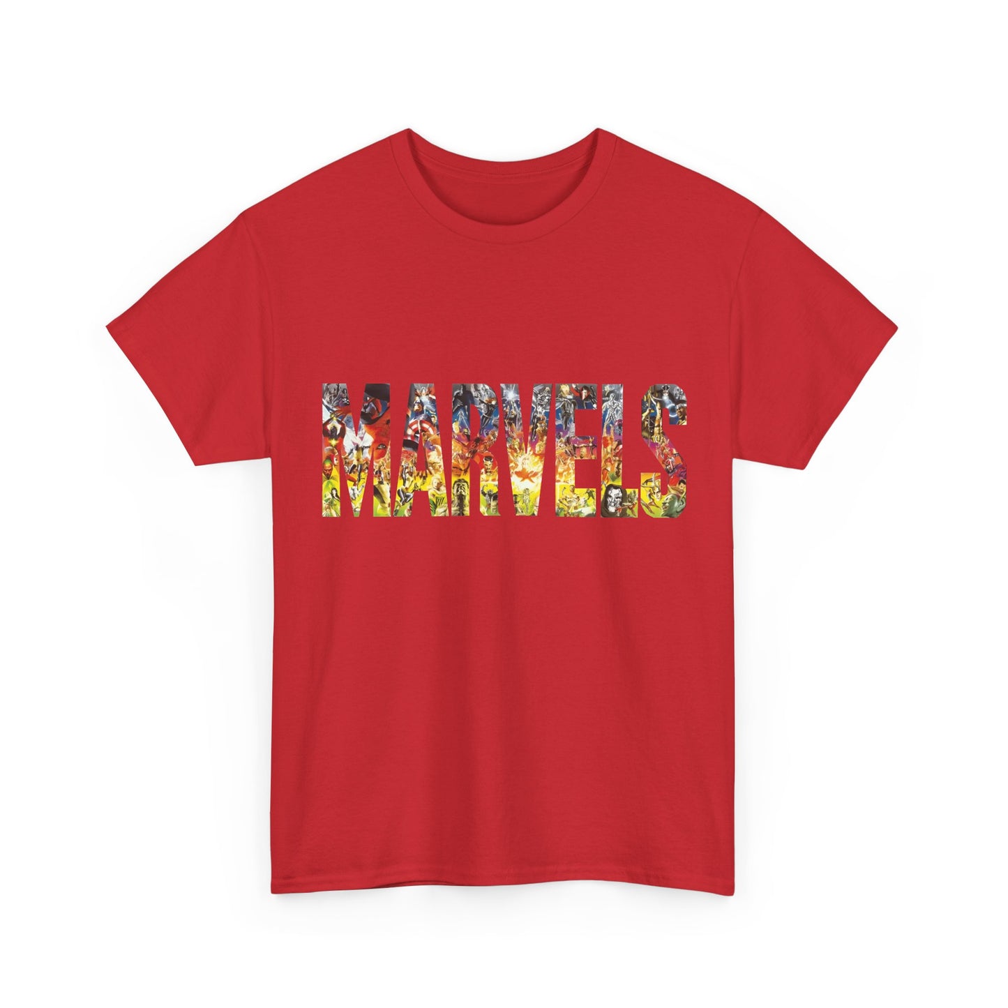 Marvels T-Shirt - Alex Ross Art from the popular Kurt Busiek Story - Spider-Man, Fantastic Four, X-Men, Hulk, Captain America, Thor, Iron Man - Marvel Comics